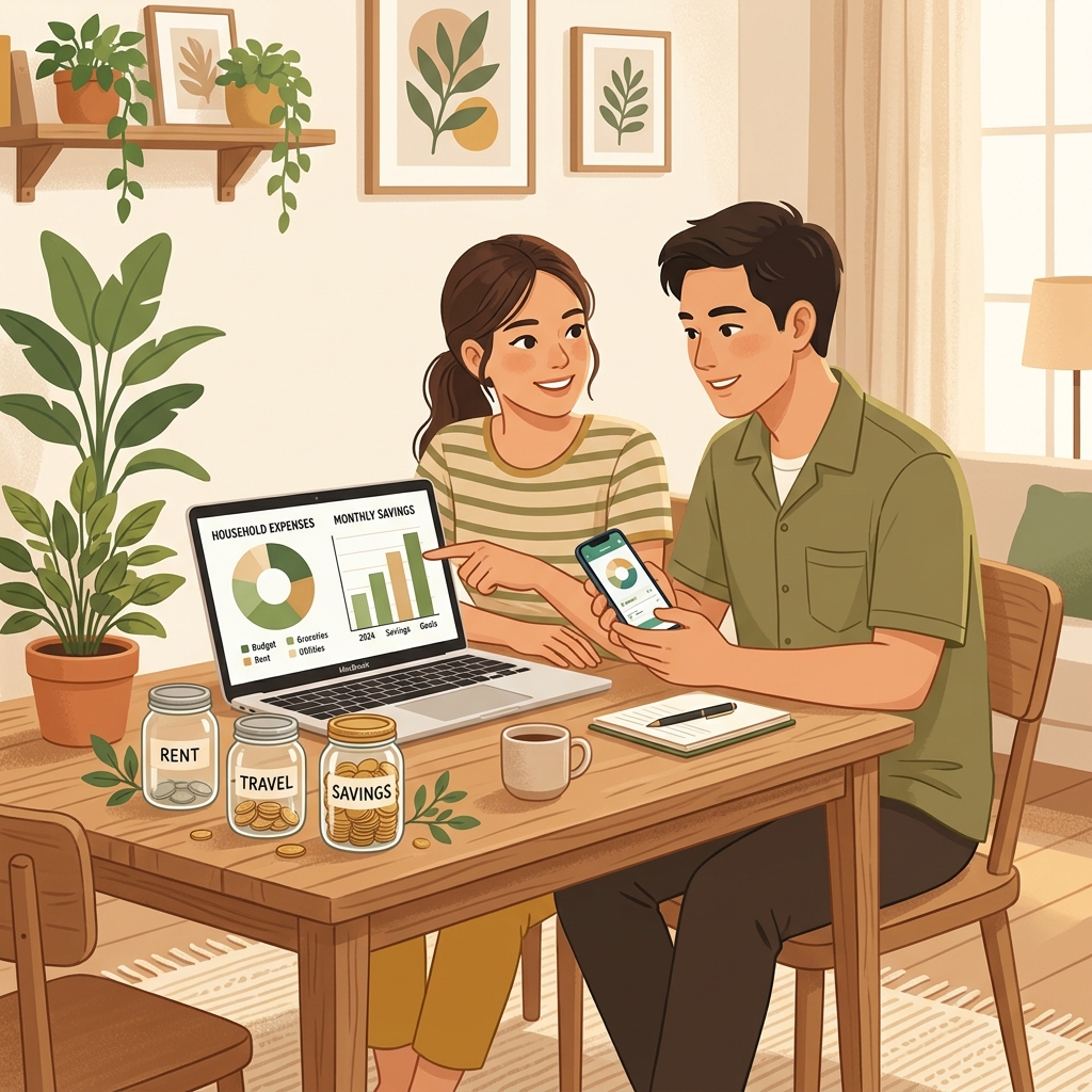 วิธีจัดการเงินคู่รัก 2568 · 3 ระบบบัญชีและแอปแบ่งจ่ายที่ดีที่สุด